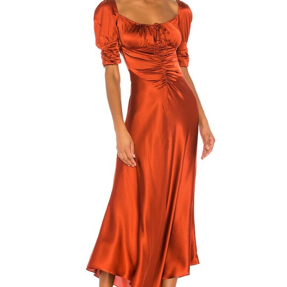 Alexis Dresses & Skirts - Alexis Womens Noerene Ruched Dress in Auburn